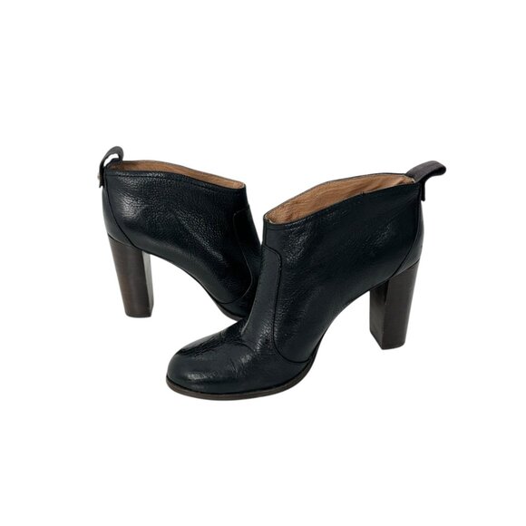 Louise Et Cie Womens SZ 8.5M High Heeled Black Leather Ankle Booties - Picture 9 of 16
